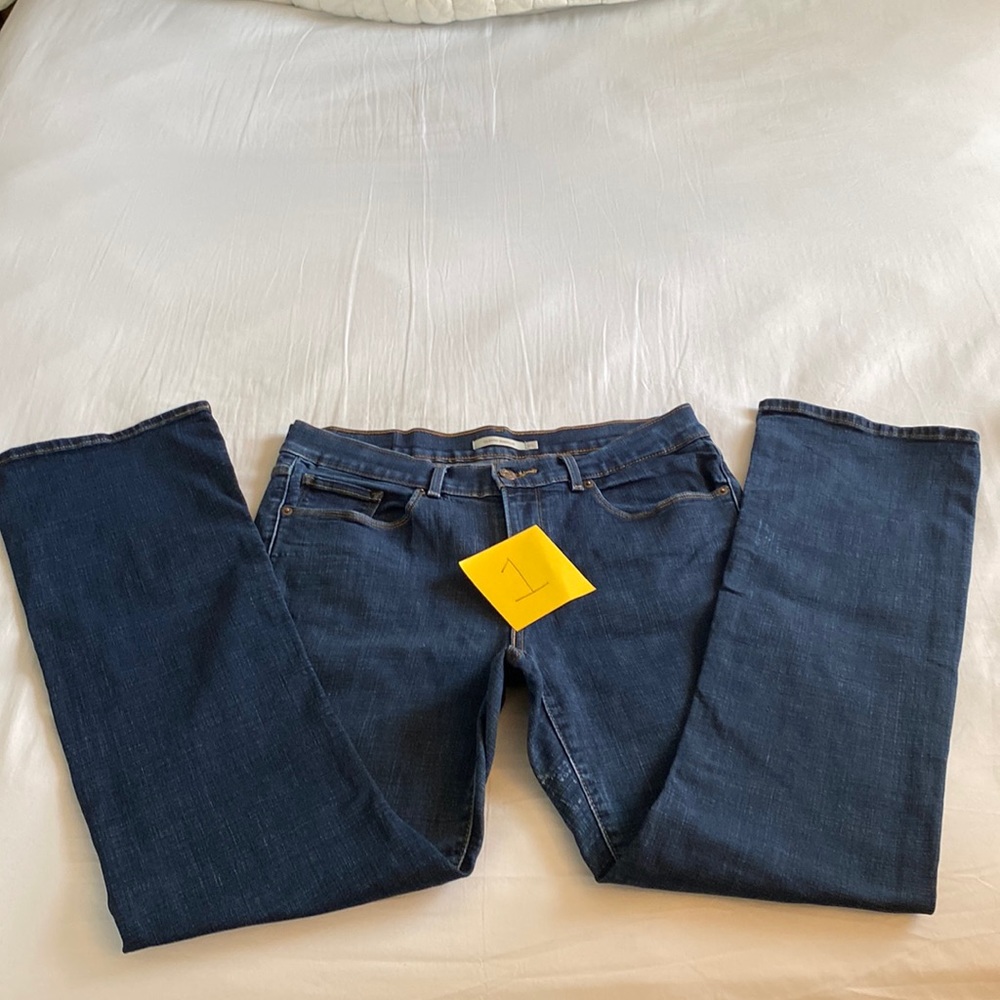 Levi jeans size 10 boot, cut jeans